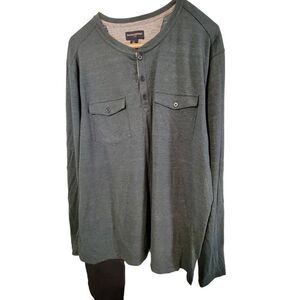 Banana Republic Double Pocket Longsleeve Henley Shirt